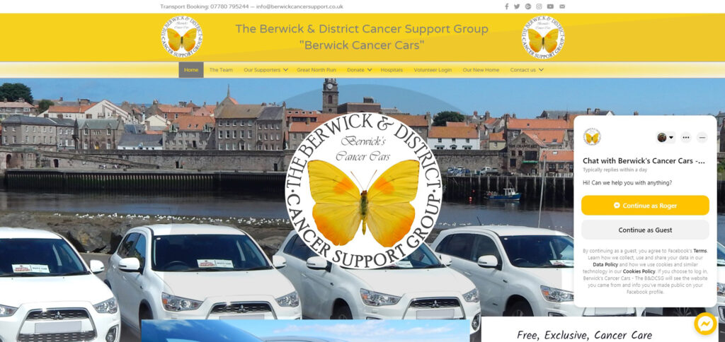 The Berwick & District Cancer Support Group (Berwick's Cancer Cars)  -  

www.berwickcancersupport.co.uk